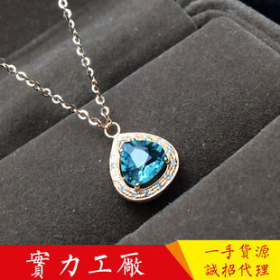 һ�����l ˮ������Ȼ�����{�̭t��Ů 18Kõ�����Ƕ��ʯ����
