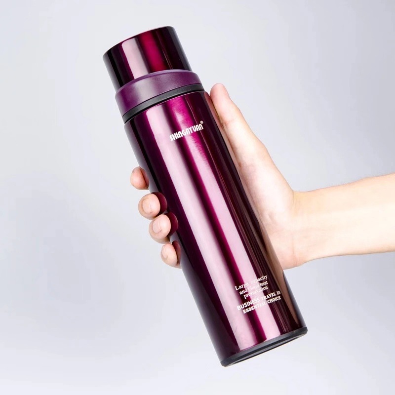 新家园真空子弹头保温杯便携男女士学生大容量不锈钢便携带盖杯子