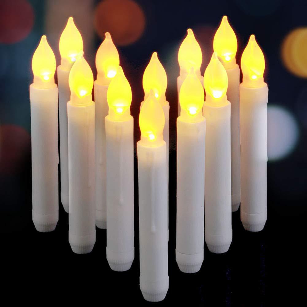 Fabricante de fuente de luz LED cilíndrica para velas electrónicas, vela flotante de plástico larga para decoración de bodas, artefacto de ambiente