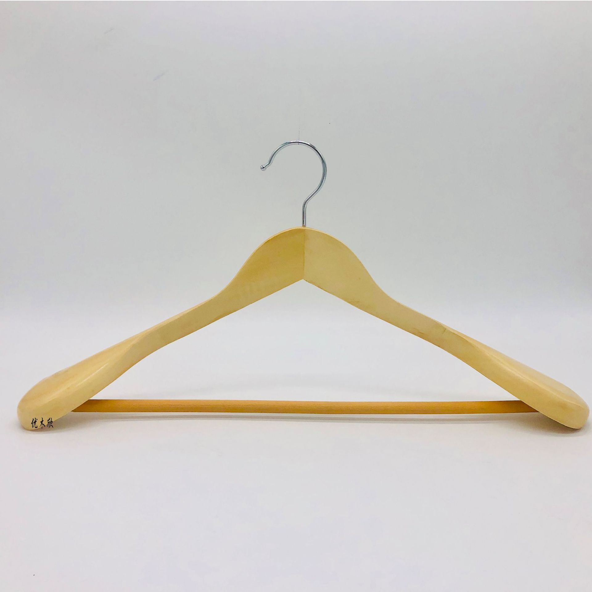 Hotel percha ropa de seda percha de algodón percha de madera procesamiento casa engrosamiento percha colgando