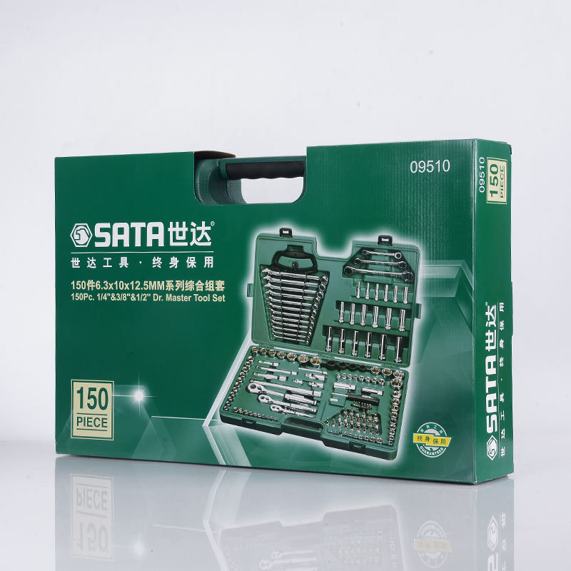 Juego de Herramientas de Reparación de Automóviles Shida 09510, Kit de Reparación Mecánica Multifuncional Duradero de 150 Piezas