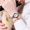 Waterproof swiss watch, steel belt, fashionable electronic bracelet for leisure, Korean style