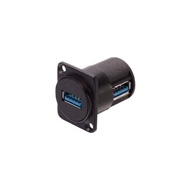 USB2.0 черная лента индикатор крепления панель разъем двойная материнская головка прямо вставлена D-тип просверленный дата-разъем