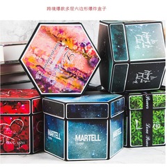 Surprise Box Multi-layer Explosive Box Black Creative Photo Handmade Album Same Style Explosive Box DIY