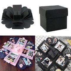 Cross-border quadrilateral surprise explosion box diy handmade creative photo album couple gift cross-border same style