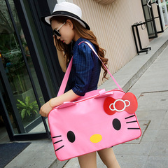 Cartoon Oxford fabric travel bag, cute student bag, short trip storage bag