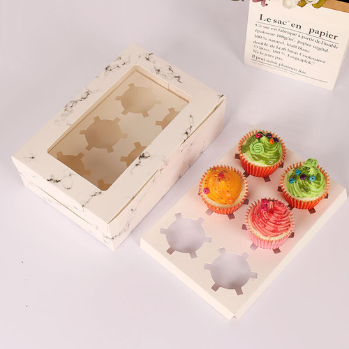 New egg yolk cake cupcake packaging box mousse pudding packaging box can be customized in batches