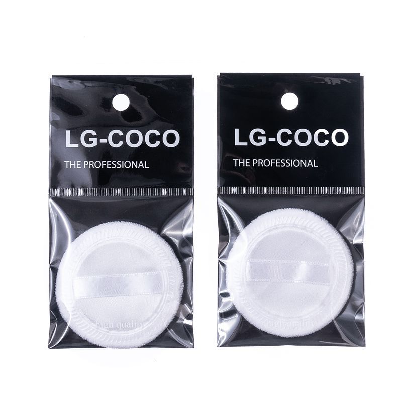 Loose Powder Puff seco puff maquillaje tamaño pequeño cinta franela maquillaje puff niños Fotografía maquillaje algodón puff maquillaje herramientas