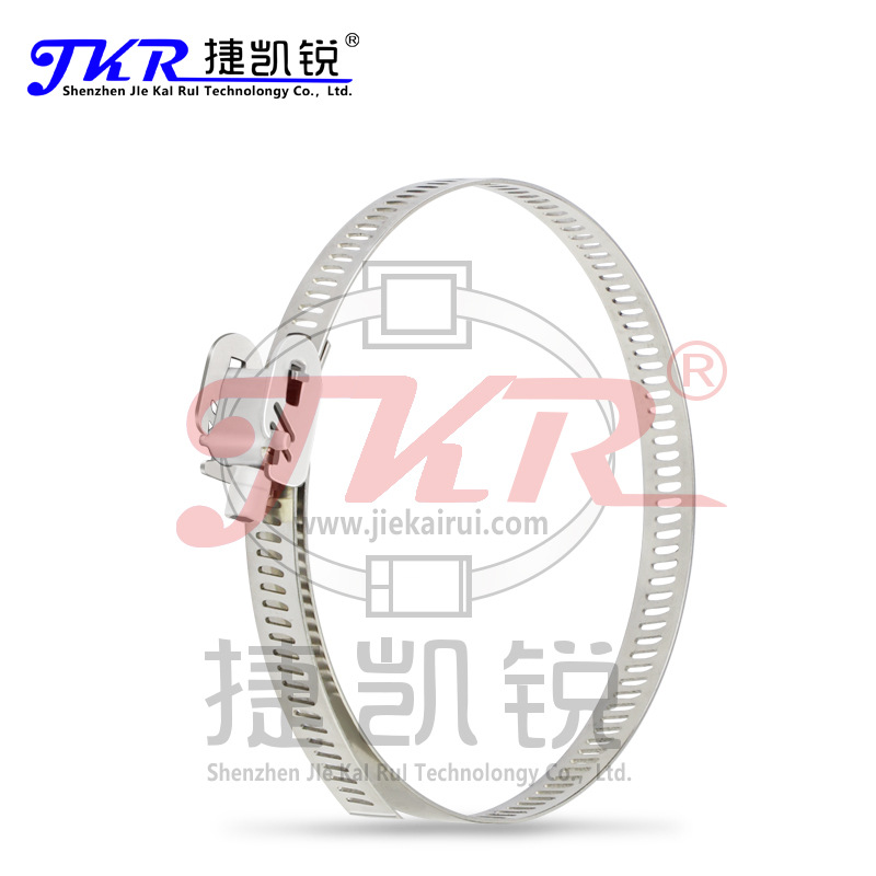 304不锈钢扎带不锈钢卡箍 喉箍扎带 管卡钢带抱箍螺丝扎带/条
