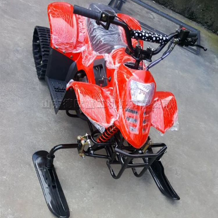 Снеговая машина 110cc снеговой мотоцикл зимний курорт лыжный бензиновый электрифицированный антиобледенительный пластиковый аксессуар