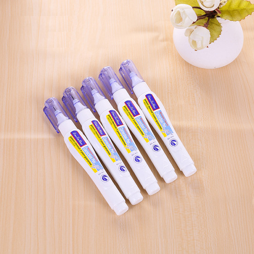 7ml white quick-drying correction fluid large-capacity point-pressure correction pen correction fluid for elementary school students to eliminate stationery wholesale