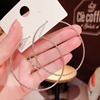 South Korean goods, metal matte earrings