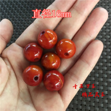 战国红玛瑙16mm18mm圆珠文玩手持散珠配饰直播货源