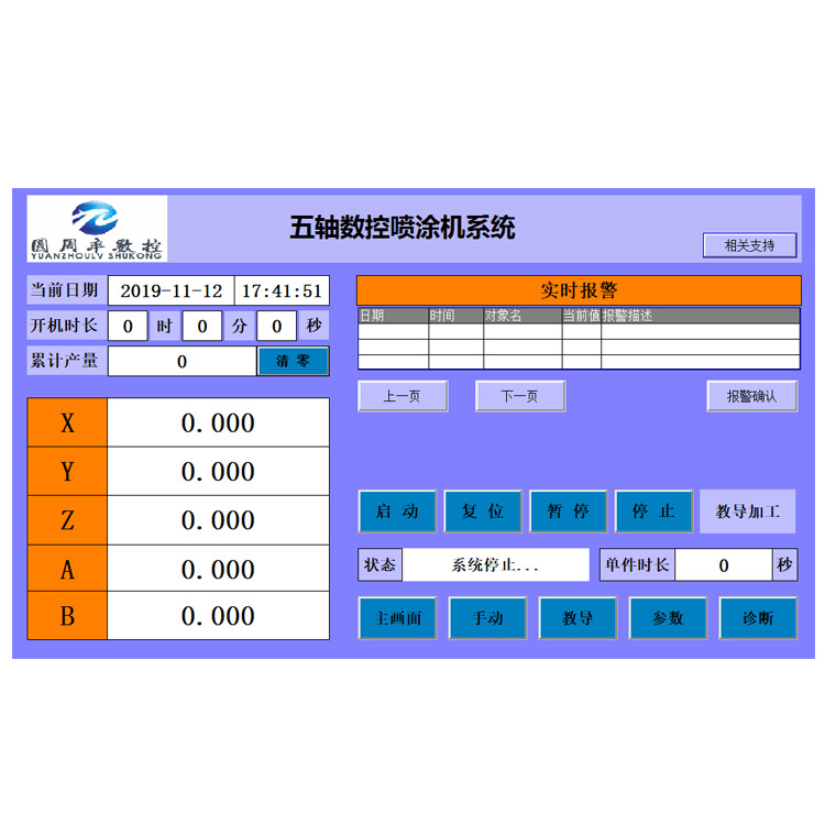 五轴喷涂数控 圆周率数控 喷涂设备 涂装生产线 自动化控制系统