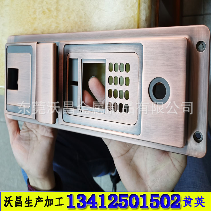 人脸识别门禁机 金属外壳 闸机铝合金外壳加工 数码显示 合金面板