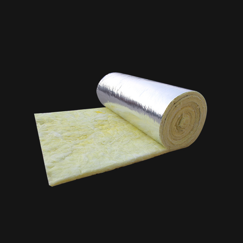 厂家批发玻璃棉卷毡彩钢房屋顶专用隔热棉防排烟防火铝箔玻璃棉板
