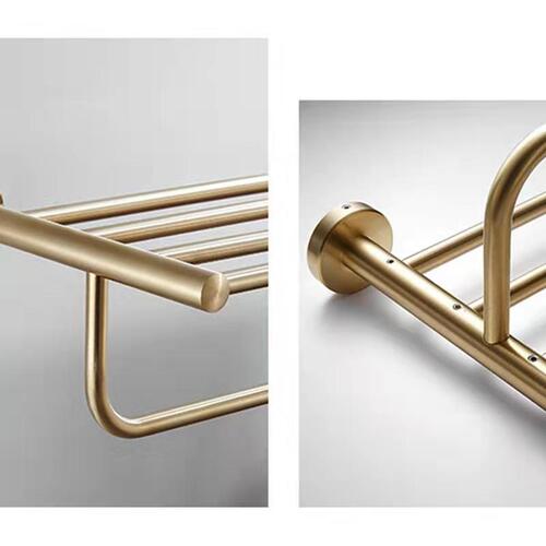 Bathroom copper towel rack bathroom storage rack bathroom hardware pendant towel bar towel rack wholesale