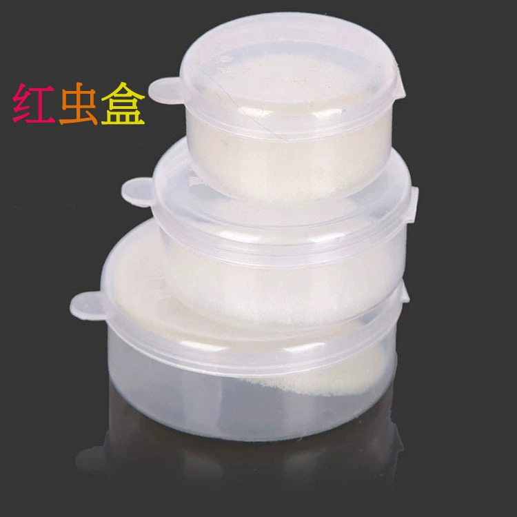 Ящик Redworm Ящик для инструментов Ящик для живых приманок Рыболовные принадлежности Прозрачная коробка Ящик для земляных червей Дышащая коробка с отверстиями