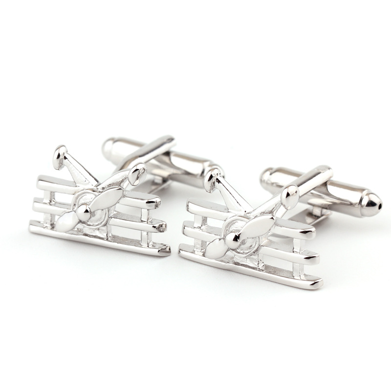Aircraft Shape Metal Men's Cufflinks French Business Shirt Men's Cuff cufflinks