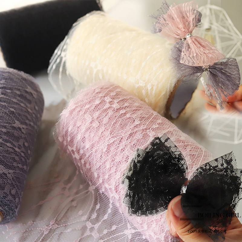 Brand small woven hair band with bow handmade