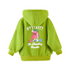 Warm sweatshirt, down jacket, hoody, cardigan, western style, suitable for teen, increased thickness