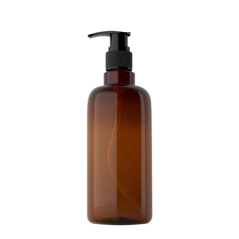 500ml cilíndrico de cuello largo botella de la bomba espiral botella de prensa Loción Gel de ducha botella de plástico botella desinfectante de manos en stock langwei