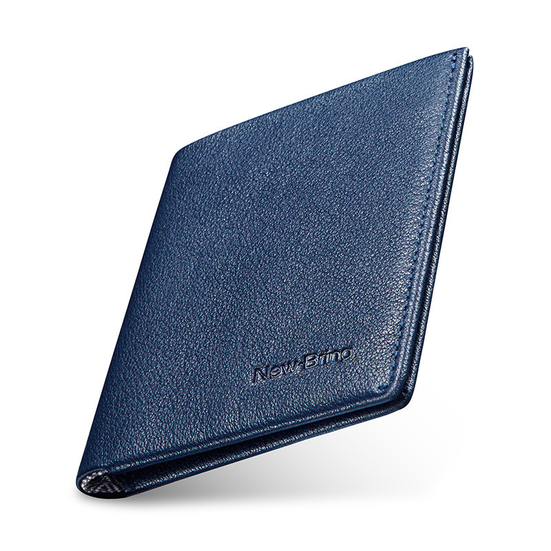 Niu Bing Spot New Men's Genuine Pickup Bag Cross-Border New Rfid Anti-Magnetic Ultra-Thin Short Credit Card Wallet