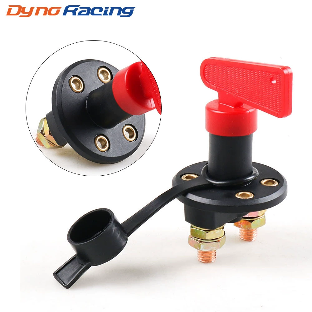 Автомобильный модифицированный главный переключатель отключения питания с прямыми поставками с завода, тип ручки защиты от утечки, переключатель отключения батареи с четырьмя отверстиями