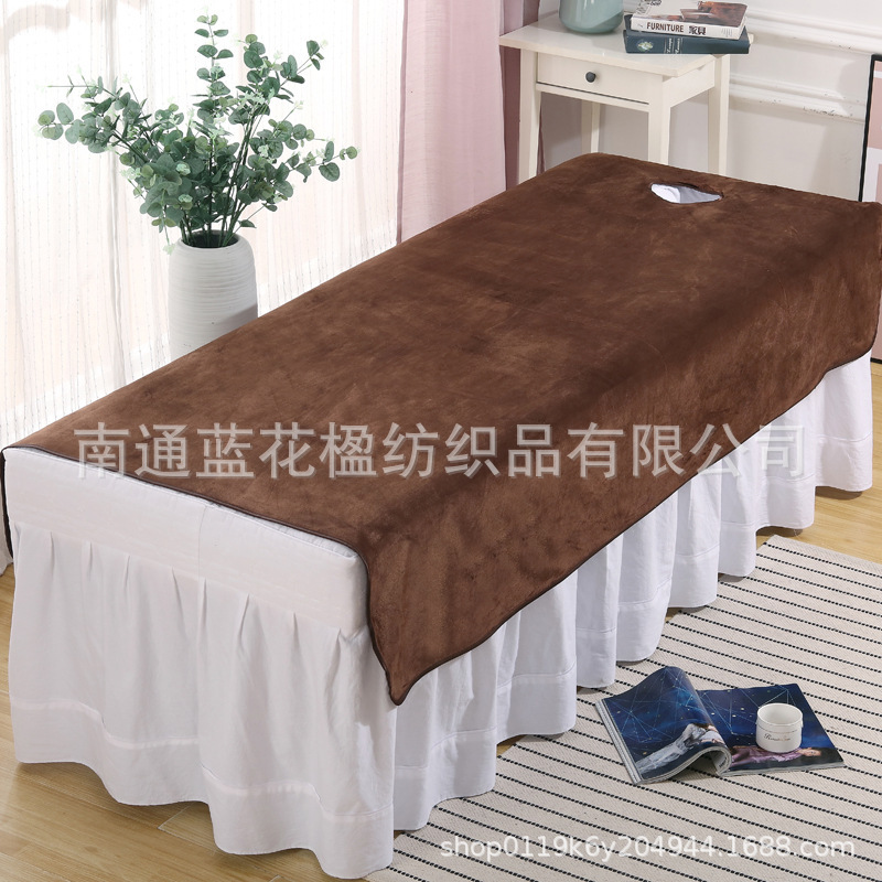 Special for Beauty Salon Thickened Velvet Bed Sheet Beauty Bed Sheet with Hole Massage Massage Massage Bed Opening Bed Sheet Special Price Special for Beauty Salon Thickened Velvet Bed Sheet Beauty Bed Sheet with Hole Massage Massage Massage Bed Opening Bed Sheet Special Price