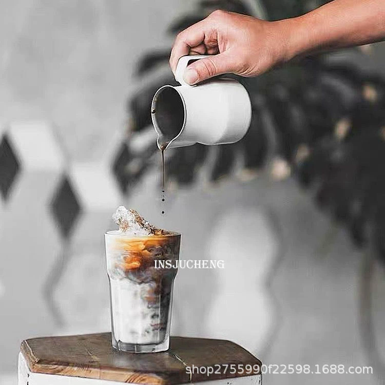 Стакан для льда Ice Coffee Cup Ice Cup INS Net Red Cafe High Value Glass Cup Ice American Lemon Silk Cup