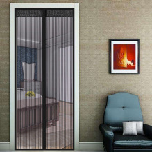 Magnetic Screen Door 防蚊纱门帘 静音条纹 加密防蚊磁性软纱门