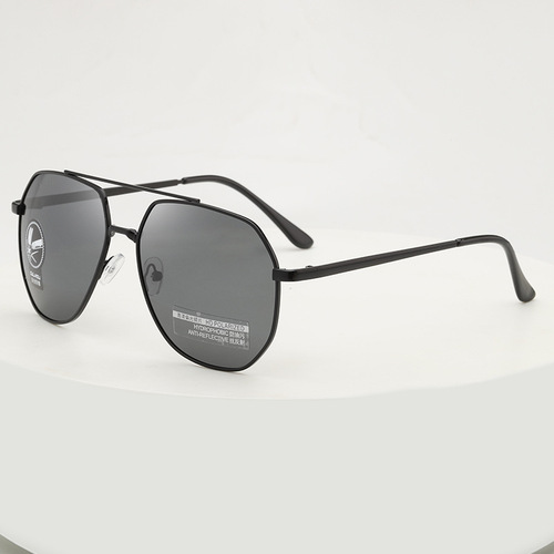2024 New Model Metal Double Bridge Men's Color-Change Polarized Driving Sunglasses 2001 High Definition Sunglasses