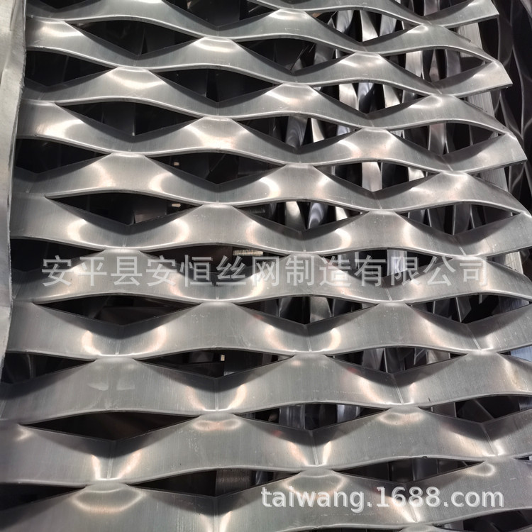 菱形钢板网 吊顶铝板网带框架 幕墙装饰钢板扩张网 3mm厚铝板拉网