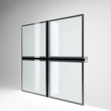 90～165 系列隐框式玻璃幕墙 天津铝厂制作