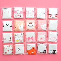 Manufacturer wholesale beauty tools cute cartoon bag packaging portable makeup cotton wet compress cotton sheet thin makeup remover cotton