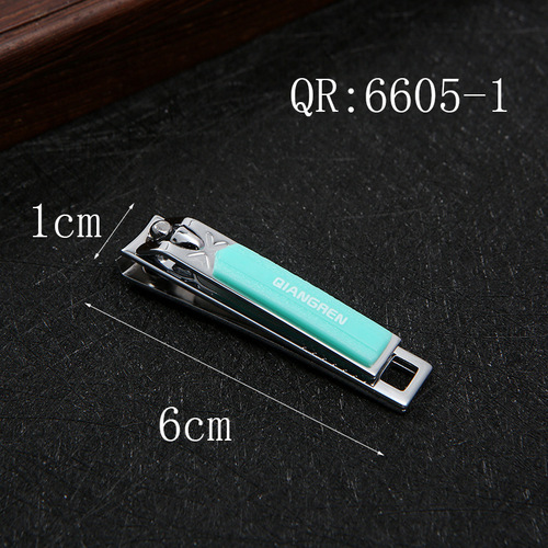 Qiangren QR66051 Nail Clipper Medium Manicure Nail Scissors Girls Flat Nail Clipper with File Wholesale