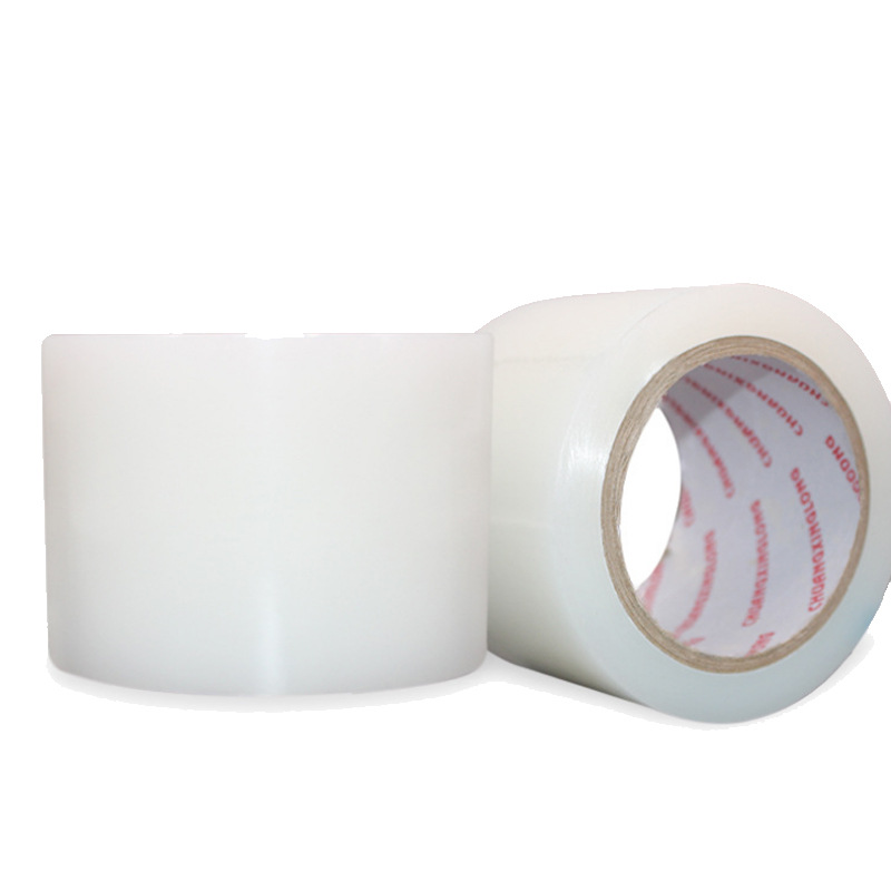 PE Limpieza de eliminación de polvo cinta de película digital teléfono móvil pantalla de la computadora polvo pegajoso eliminación de aceite transparente rollo grande película sin pegamento residual