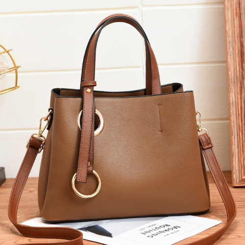 autumn and winter new fashion Korean style simple new women's bag bucket bag shoulder bag crossbody bag one generation