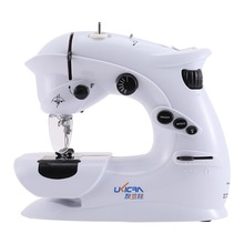 UFR-403家用缝纫机电动小型迷你多功能全自动吃厚微型台式缝衣机
