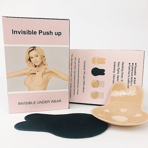 Breast Lifting Patches with Rabbit Ears, Non-Slip Breathable Underwire Patches, Invisible Silicone Breast Pads
