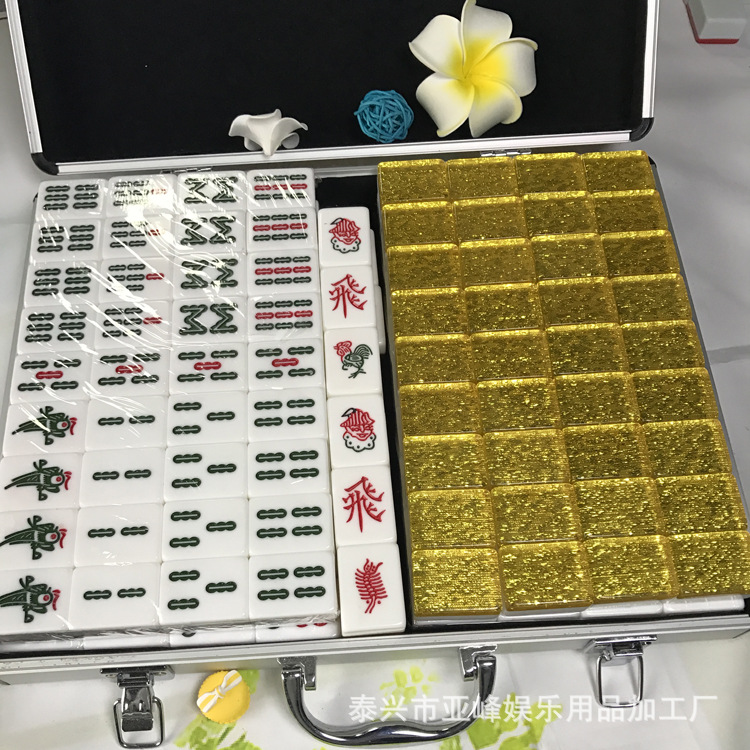 Factory Custom Crystal Malaysia Mahjong Medium Size Mahjong Travel Mahjong Crystal Mahjong