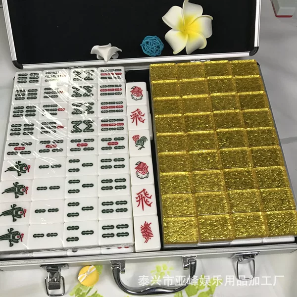 Factory Custom Crystal Malaysia Mahjong Medium Size Mahjong Travel Mahjong Crystal Mahjong