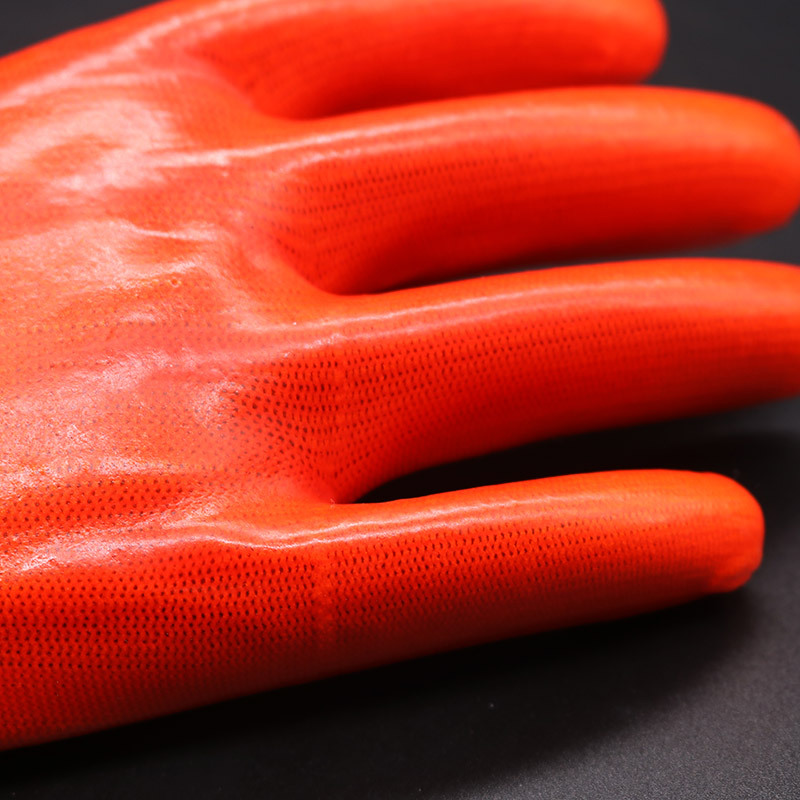Guantes de PVC impermeables guantes petroquímicos resistentes al aceite guantes resistentes a los ácidos y álcalis guantes de trabajo para obras de construcción resistentes al desgaste