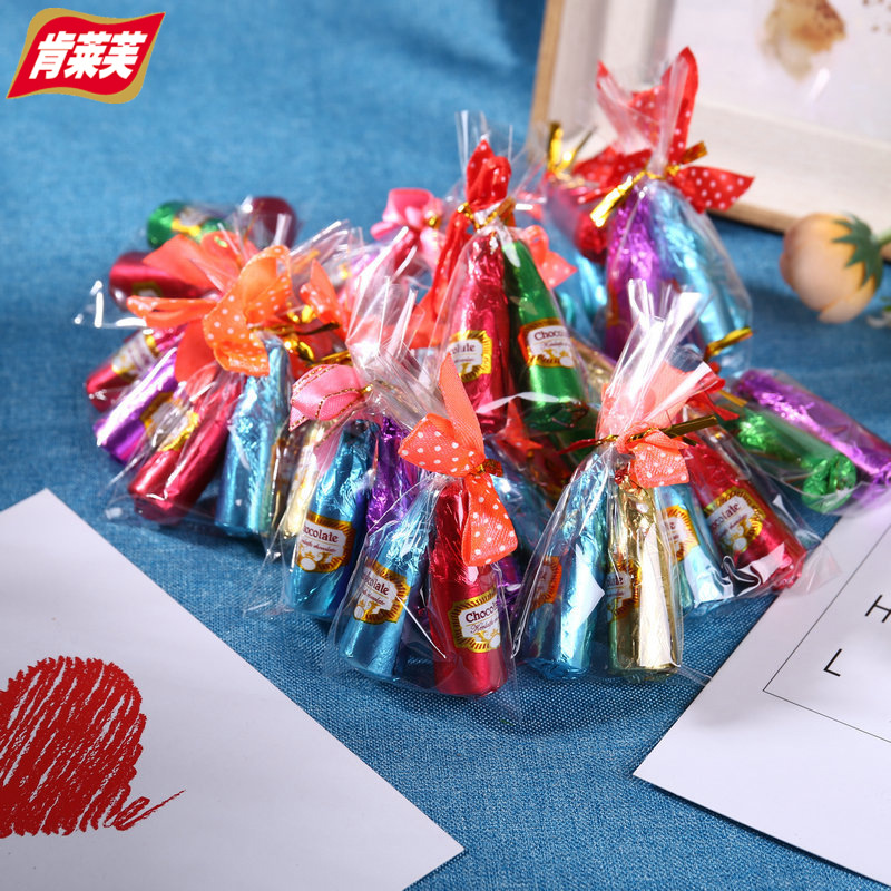 肯莱芙喜糖散装批发结婚订婚糖专用混合扎花酒瓶黑巧克力袋装批发