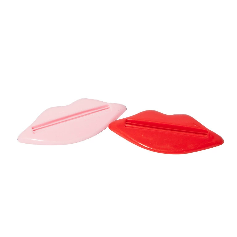Creative Toothpaste Cartoon Cartoon Red Lip Lazy Lip shape Mostly squeezed toothpaste