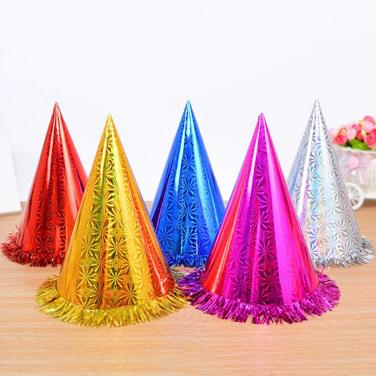 Рождественские шляпы, шляпы для стариков, принадлежности для детских и взрослых праздничных нарядов, шляпы на день рождения, бумажные шляпы для вечеринок, ручная работа