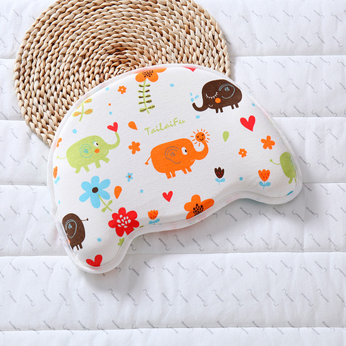 Pure Cotton Cartoon Baby Pillow Newborn Slow Recovery Memory Foam Pillow 6-18 Months Baby Shaped Pillow