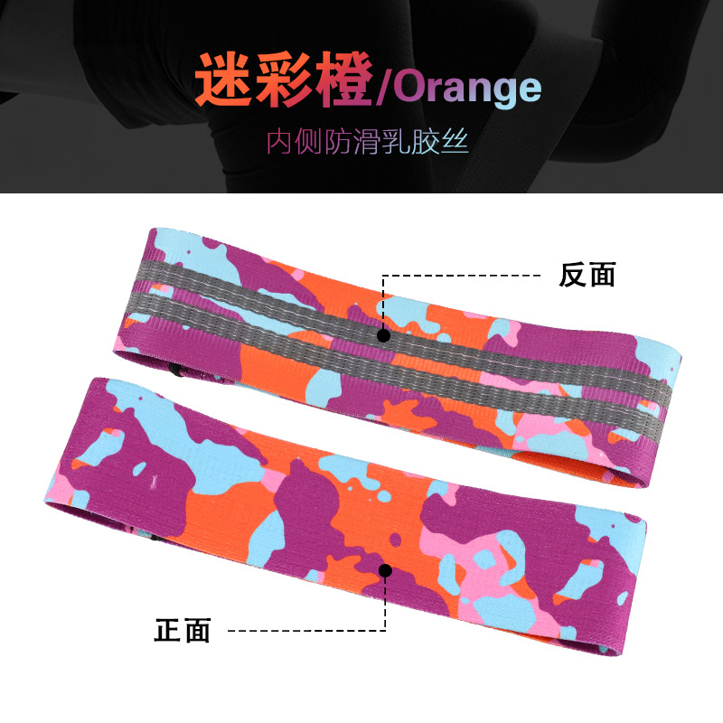 Banda de yoga banda de resistencia en cuclillas banda elástica de yoga patrón de círculo de abuso de cadera banda de resistencia de elevación de cadera banda de estiramiento