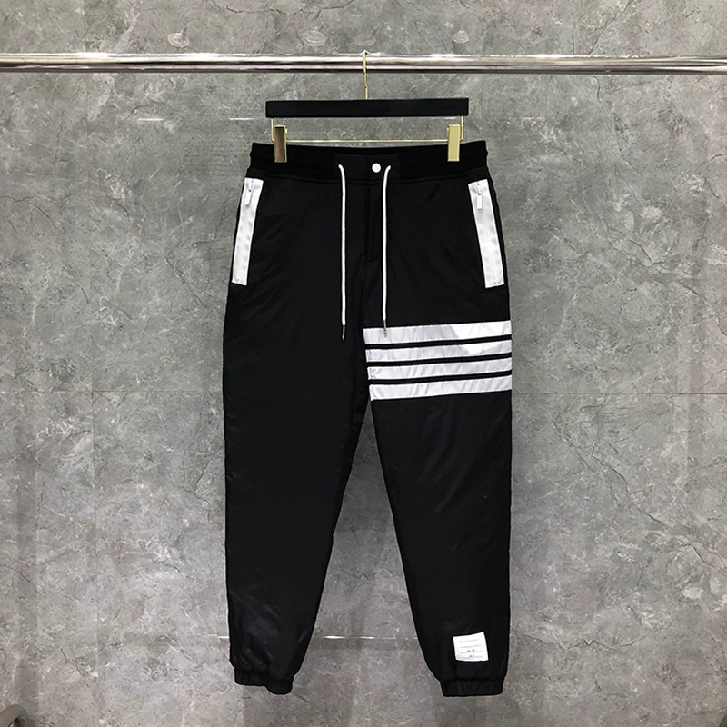 Бренд Dongguan завод прямой TB Белый четыре бара вниз пуховики Досуг Спорт плечо ноги осень и зима теплые брюки