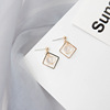 Fashionable long cute earrings, internet celebrity, Korean style, simple and elegant design